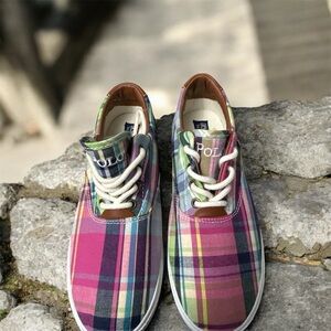 Polo by Ralph Lauren Women’s Plaid Sneakers - Multicolor